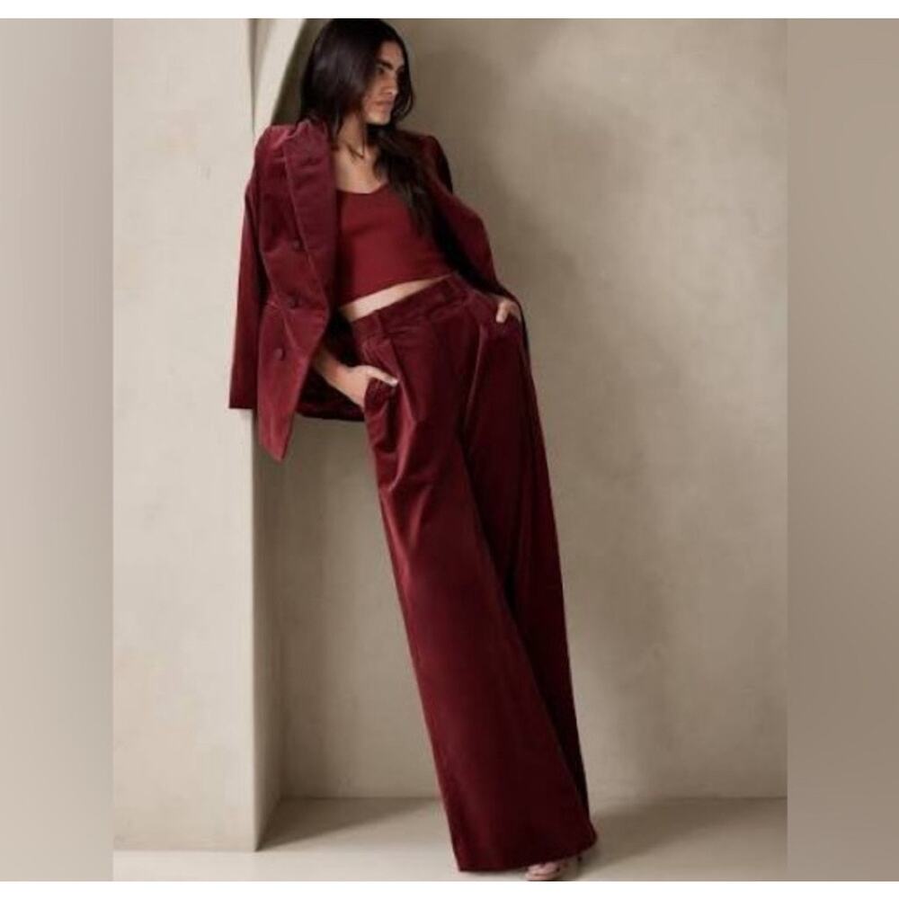 Banana Republic Rivoli Relaxed Corduroy Wide Leg Dress Pants Women's Size 10 - Picture 7 of 10